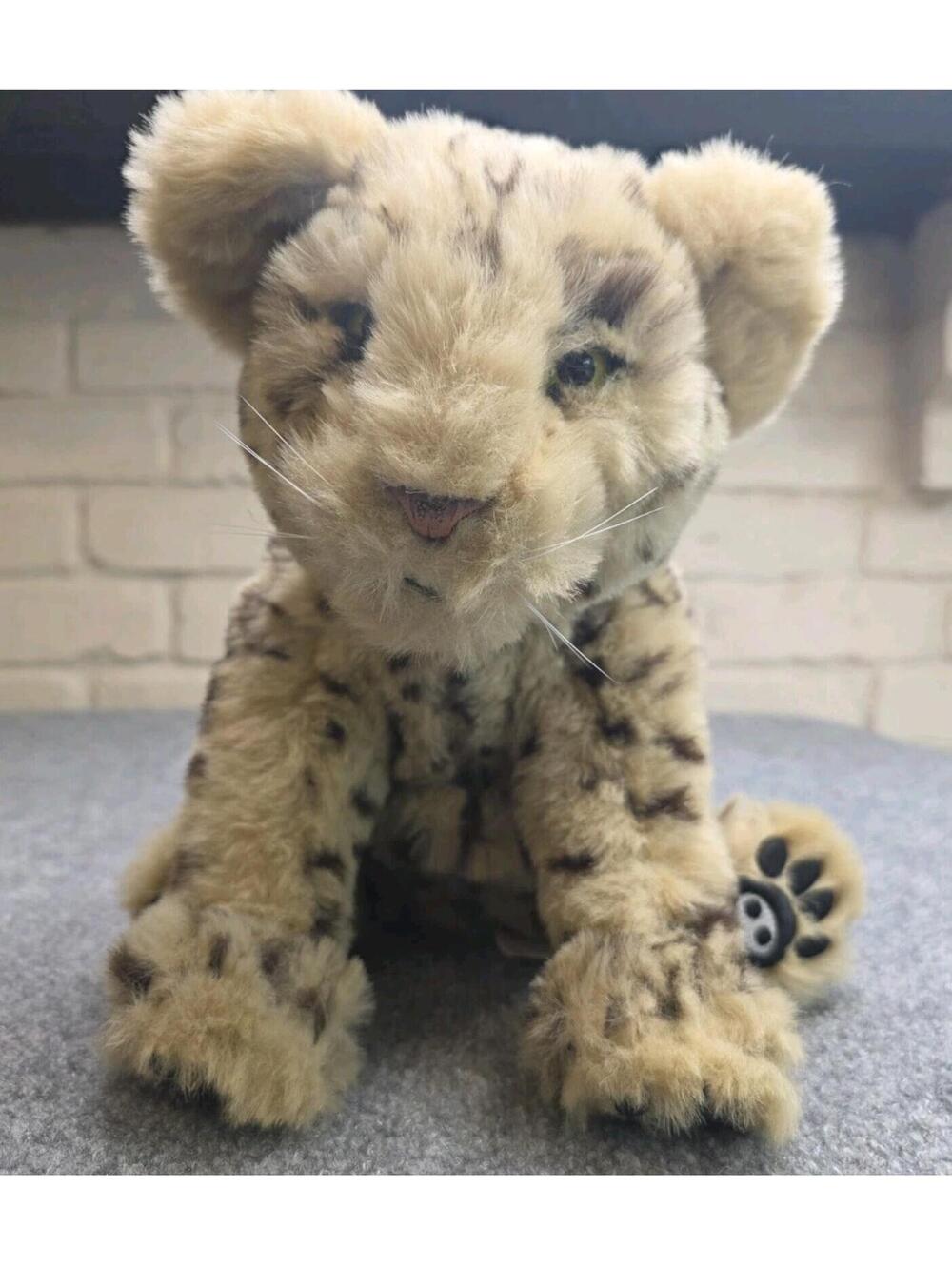 WowWee Alive leopard cub interactive electronic plush toy EUC